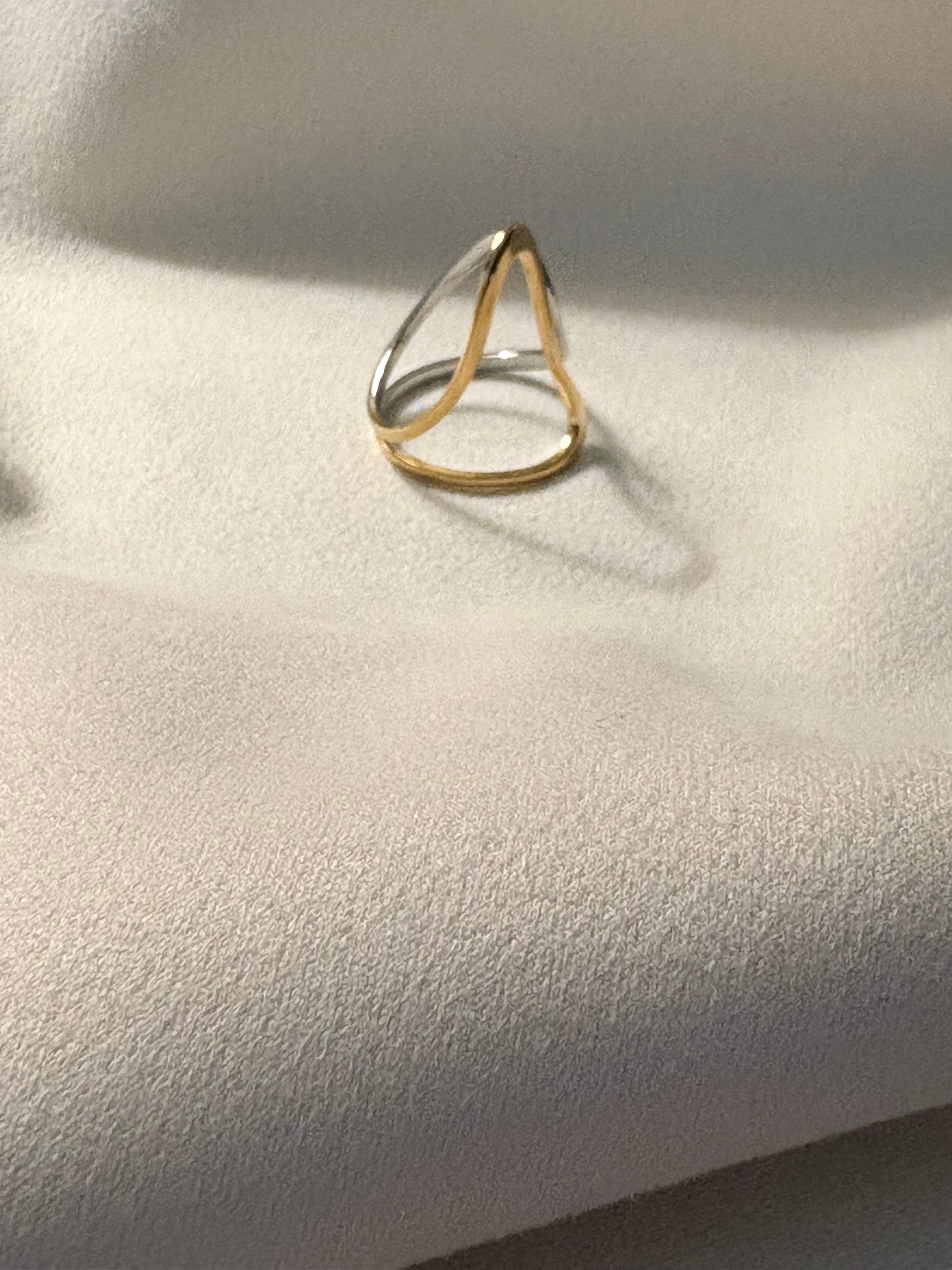 Ananta Dual Tone Infinity Ring