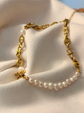Elara Pearl Link Necklace