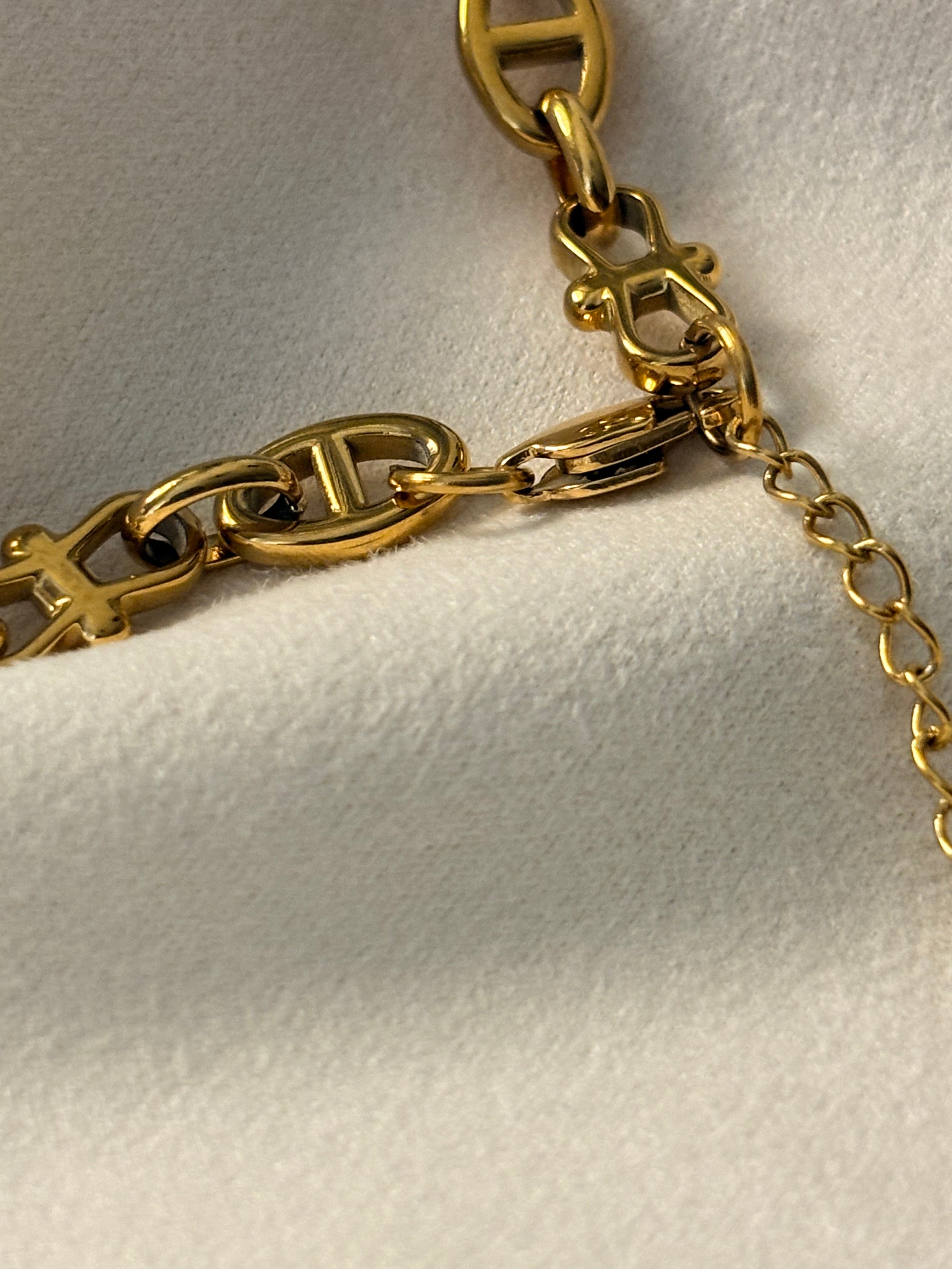 Elara Pearl Link Necklace