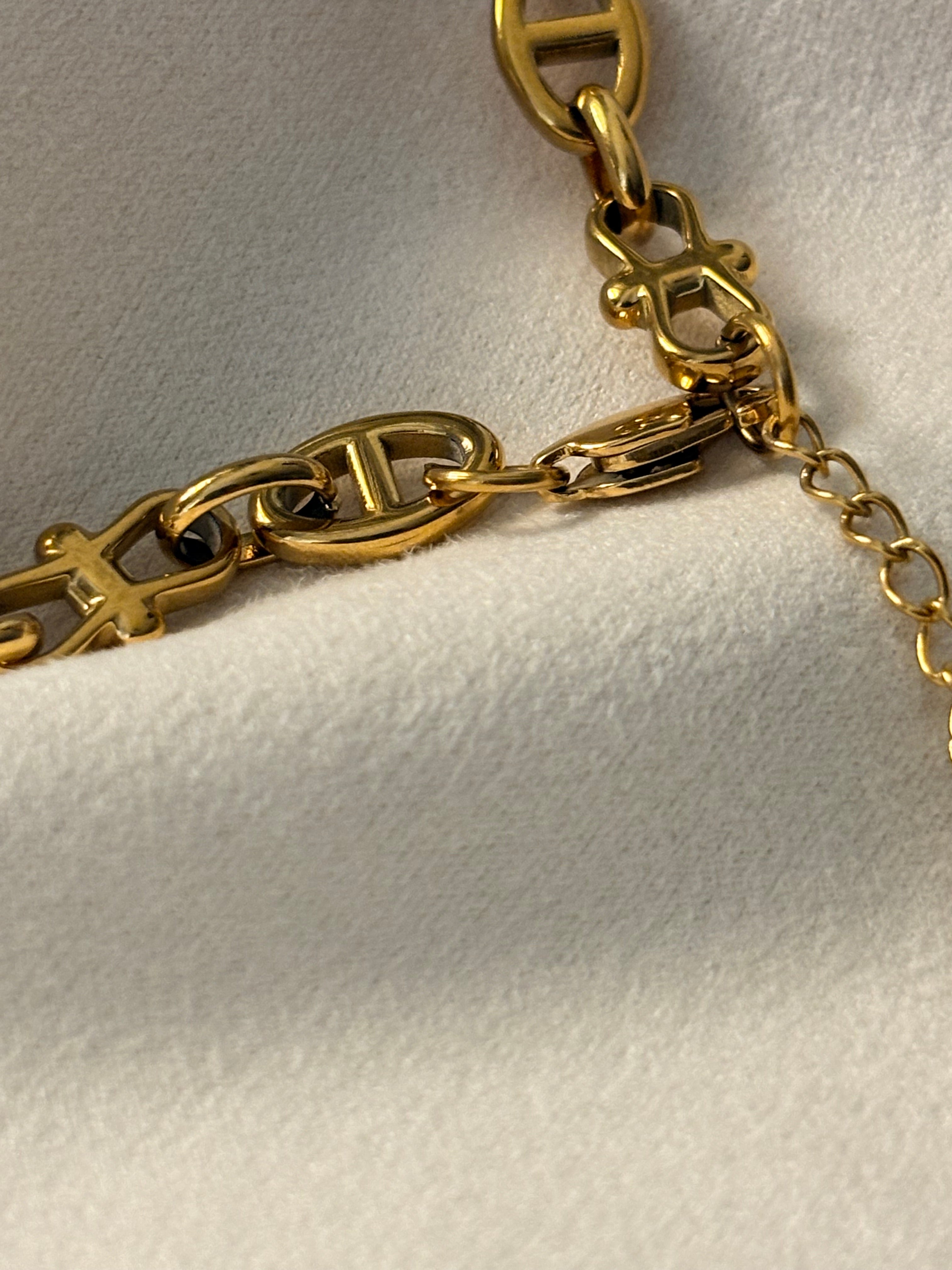 Elara Pearl Link Necklace