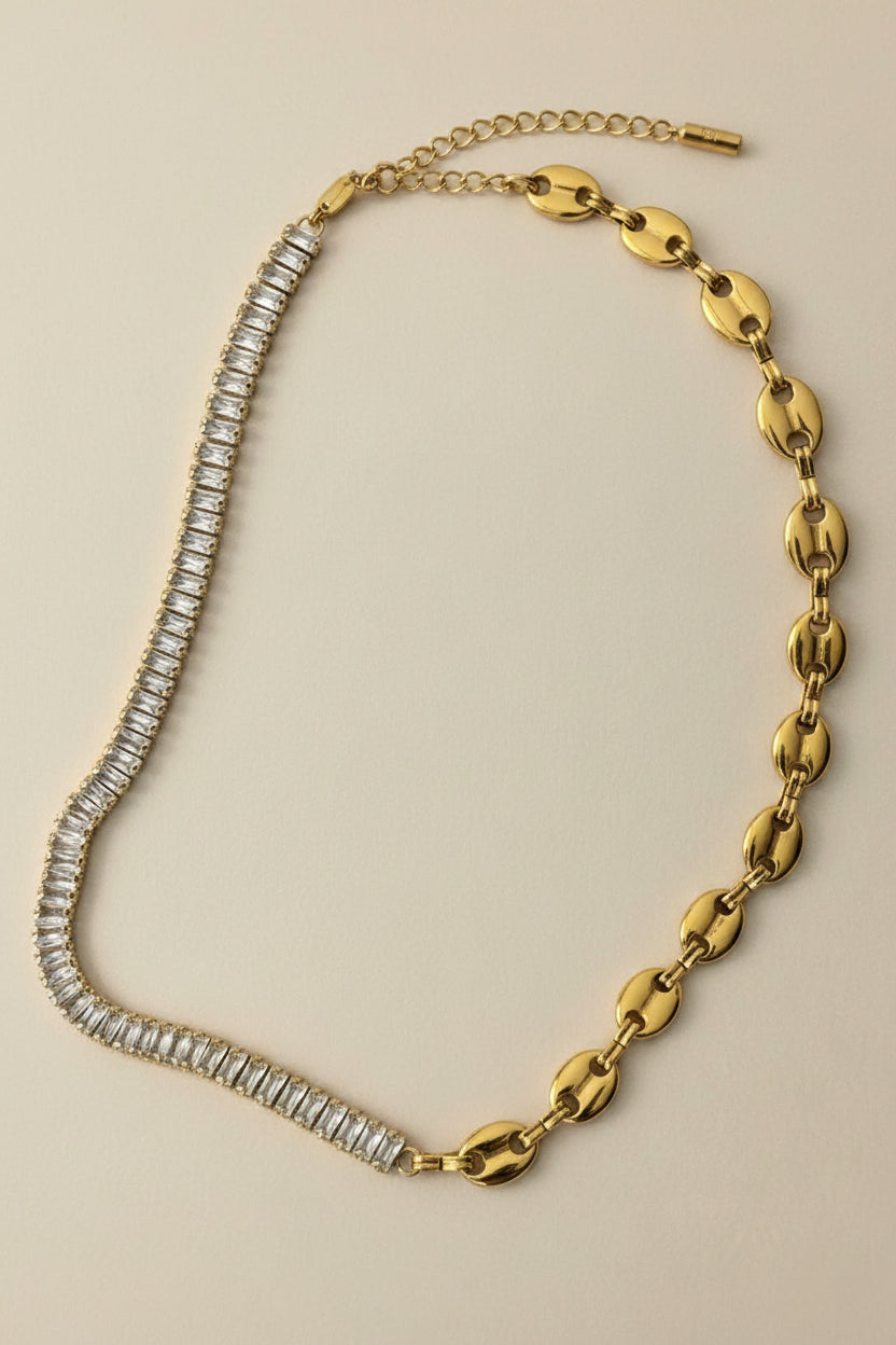 Nyx Dual Link CZ Necklace