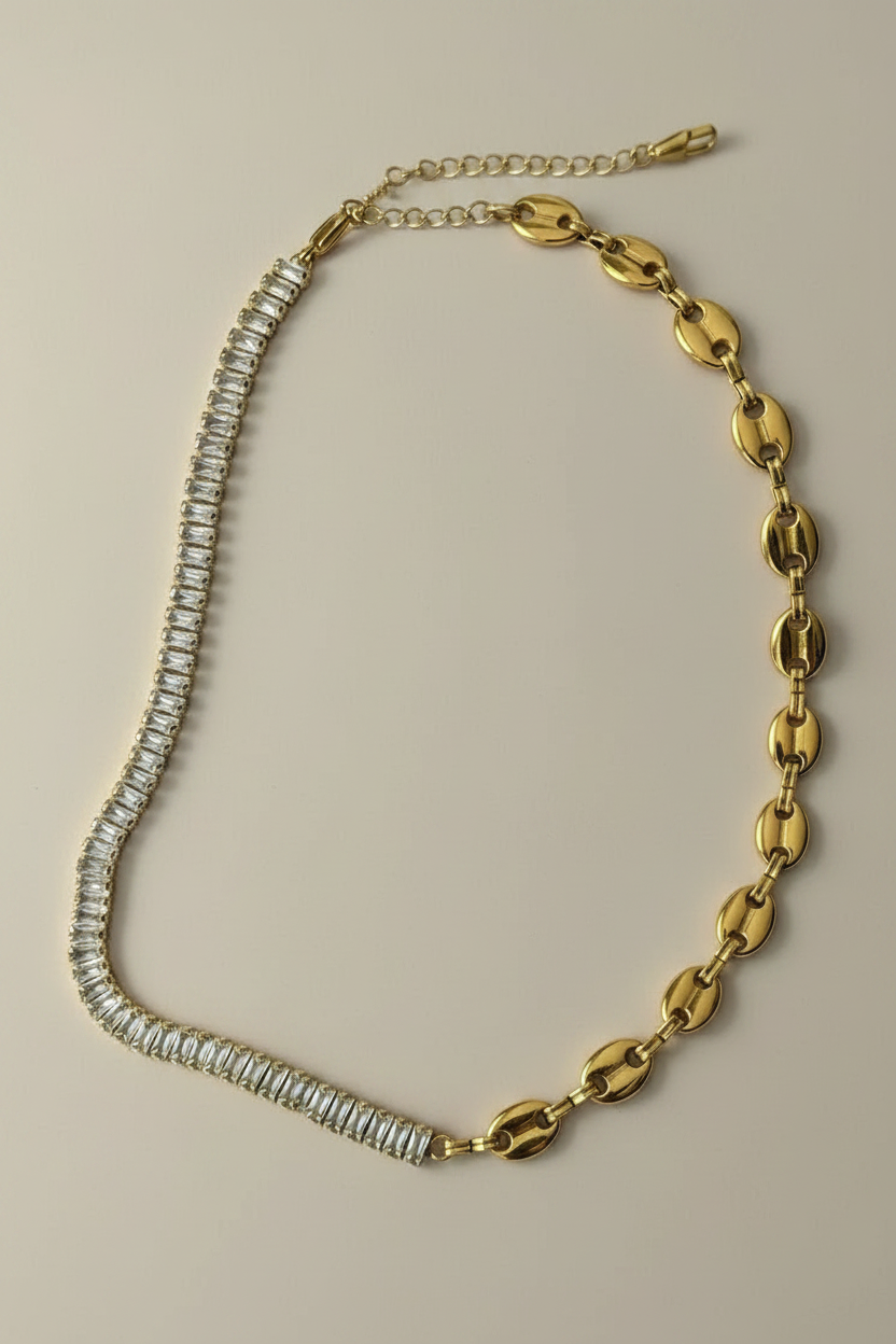 Nyx Dual Link CZ Necklace