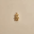 18kt PVD Coated Gold teddy bear charm on 316L Stainless Steel