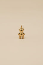 18kt PVD Coated Gold teddy bear charm on 316L Stainless Steel
