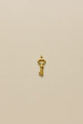 Our Key Charm crafted in 18kt gold plated on 316L grade titanium steel.