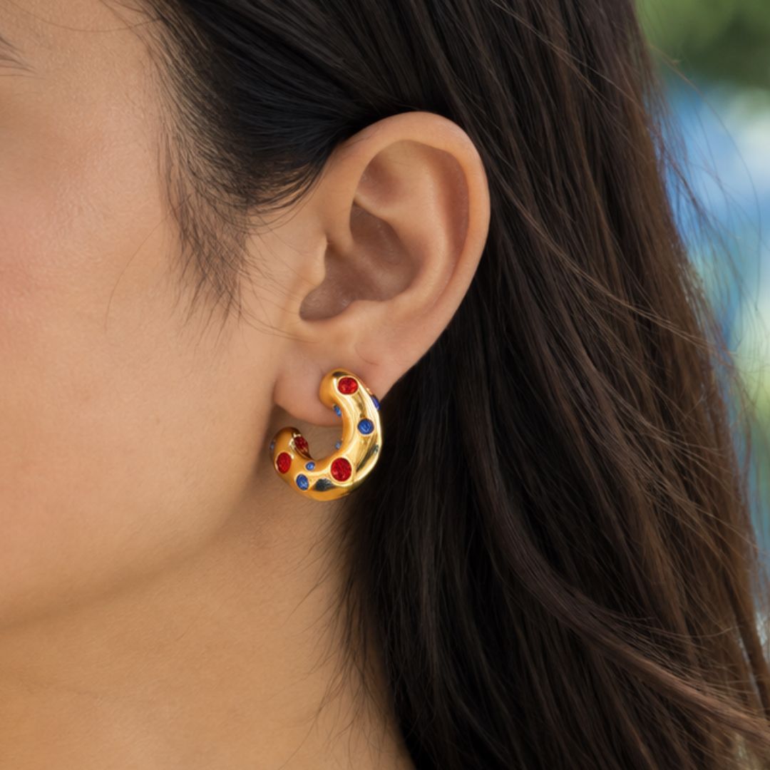 Cherry Pop Half Hoops