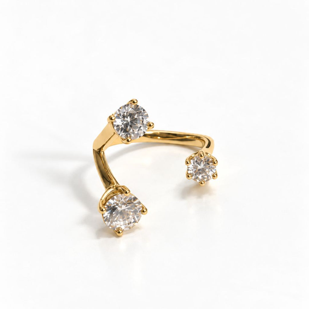 Celeste Triple Stone