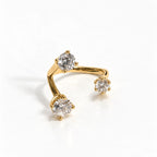 Celeste Triple Stone