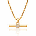 T-Bar CZ Necklace