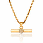 T-Bar CZ Necklace