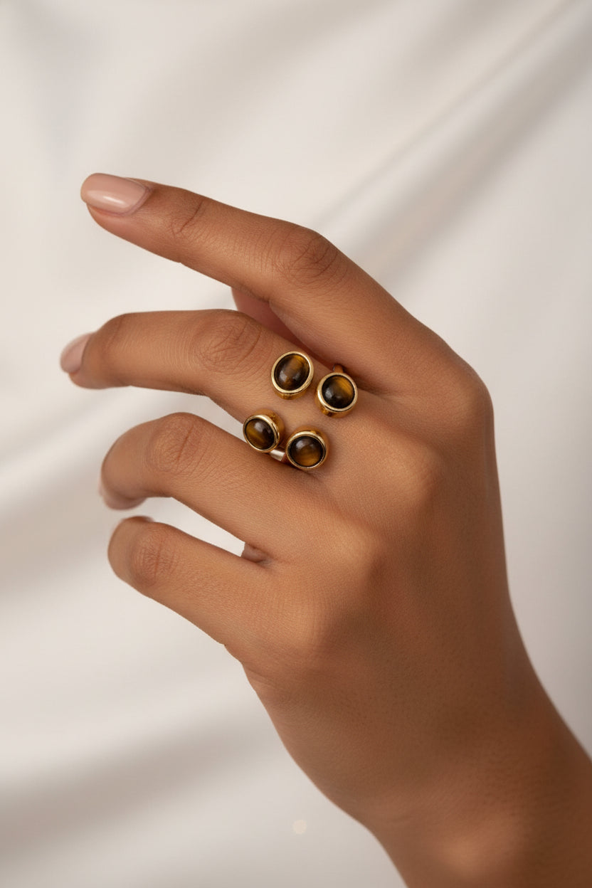 Noor Cluster Stone Adjustable Ring