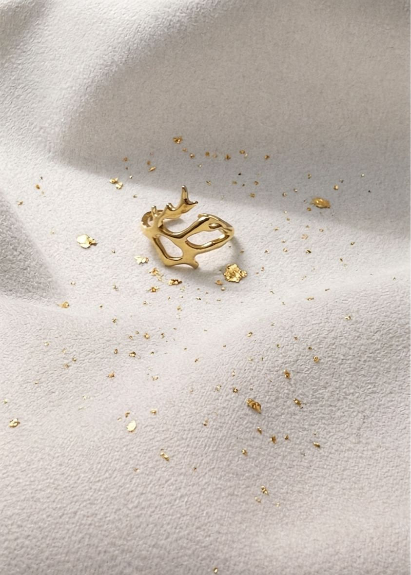 Aurelia Abstract Adjustable Ring