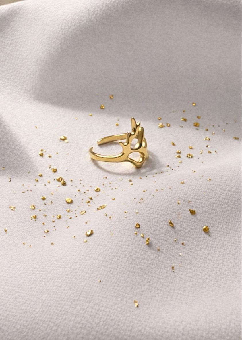 Aurelia Abstract Adjustable Ring