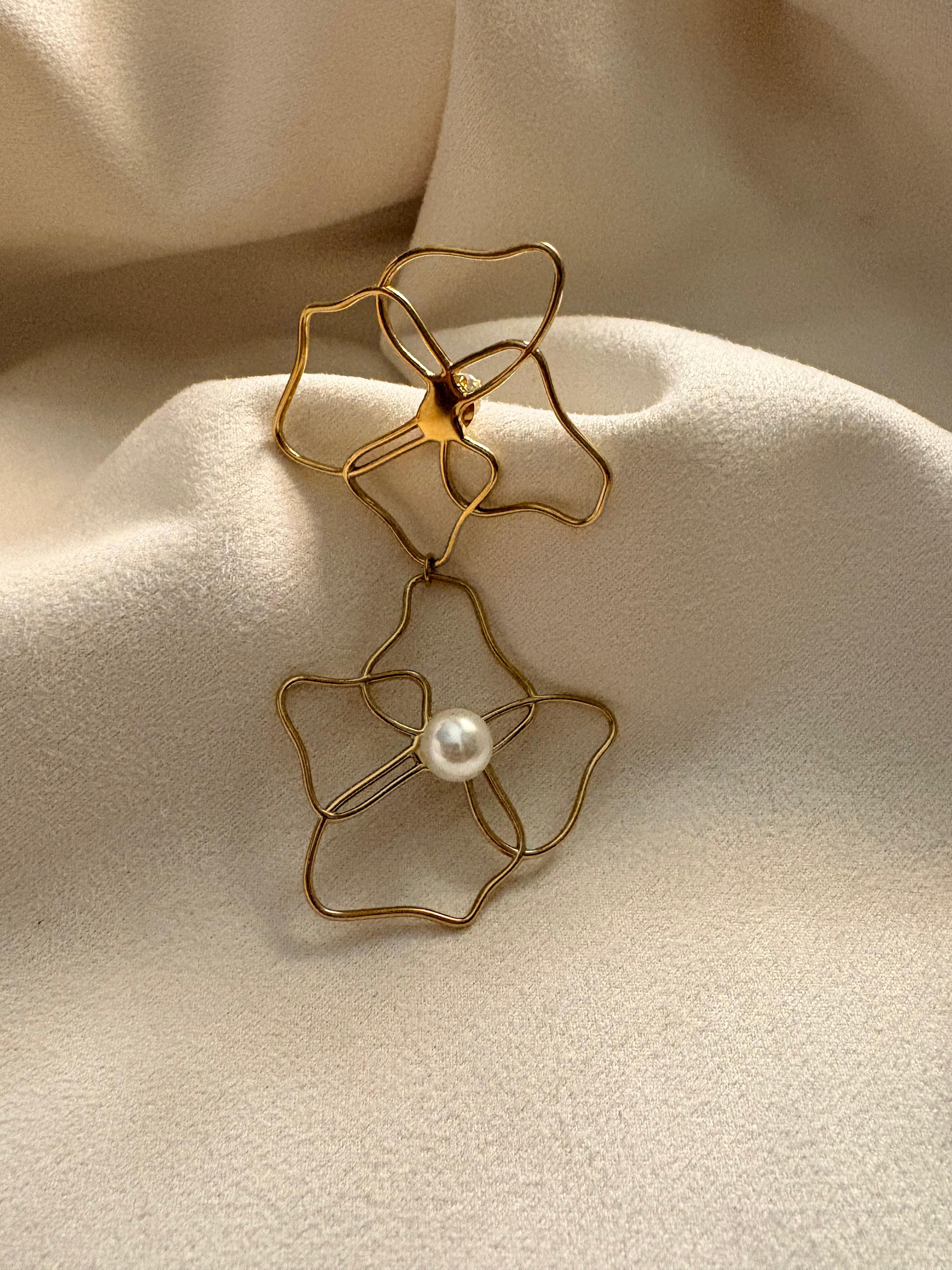Celeste Bloom Drop Earrings