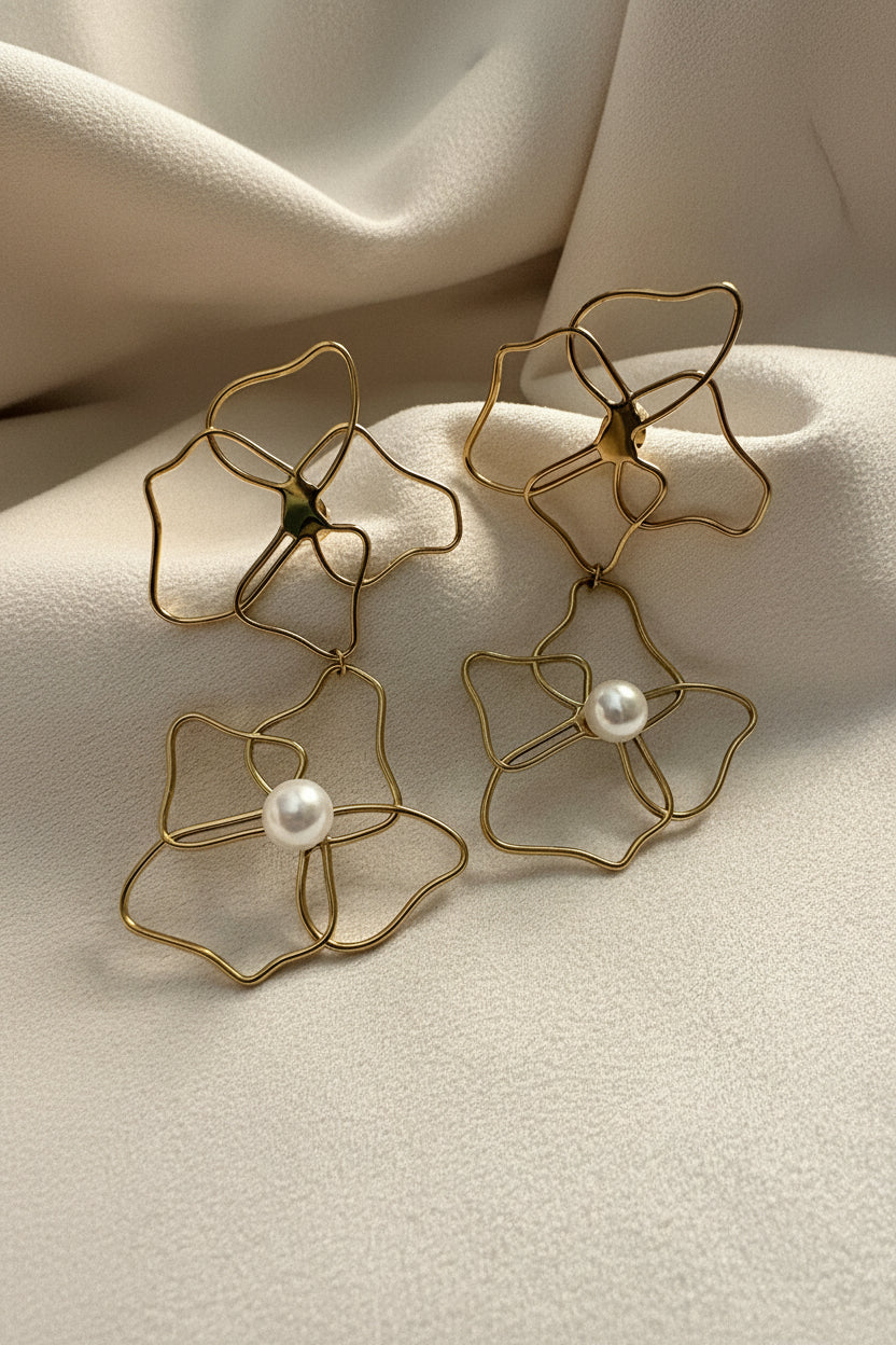 Celeste Bloom Drop Earrings