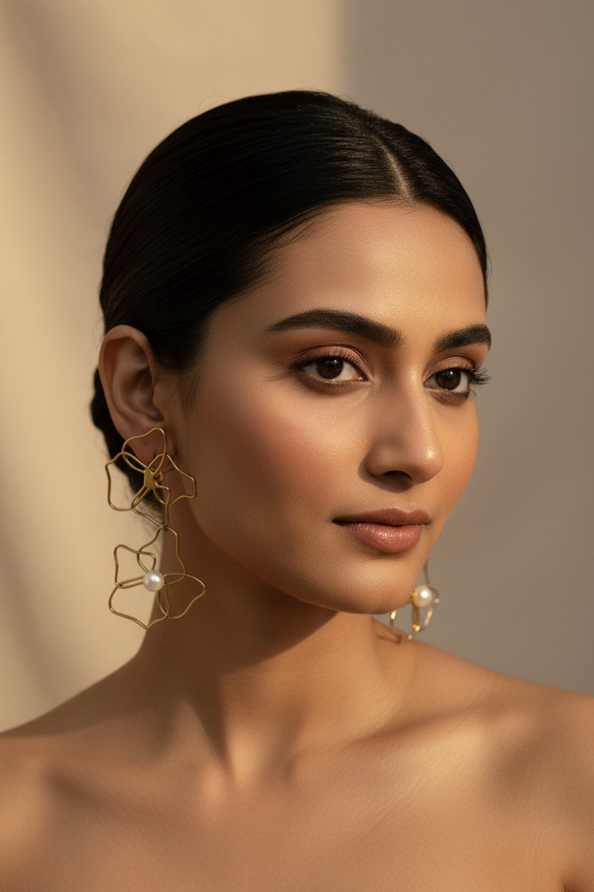Celeste Bloom Drop Earrings