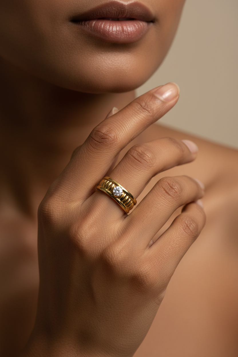 NIYANSA CZ Adjustable Ring