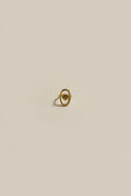 Seashell statement ring in 18KT PVD gold plated stainless steel with an adjustable anti tarnish design.