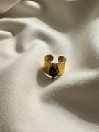 NIYANSA Tiger Eye Textured Adjustable Ring