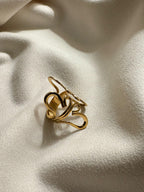 18kt gold plated ring for daily wear by NIYANSA.