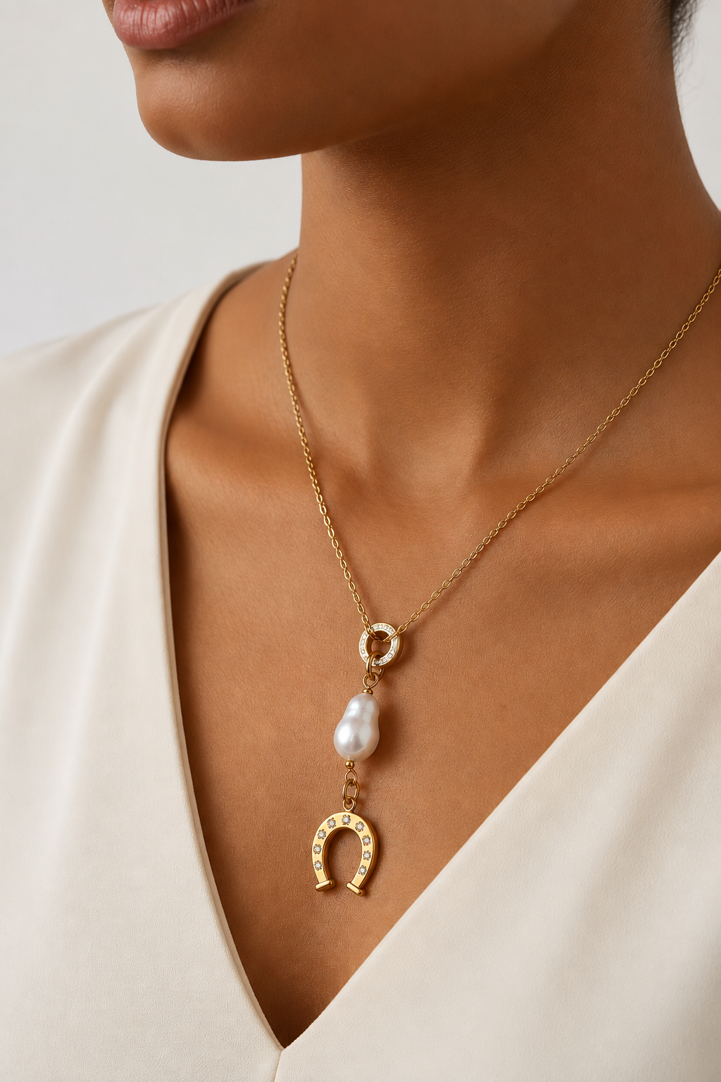 NIYANSA Lucky Pearl Necklace