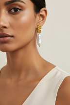 NIYANSA Freshwater Pearl Drop Earrings
