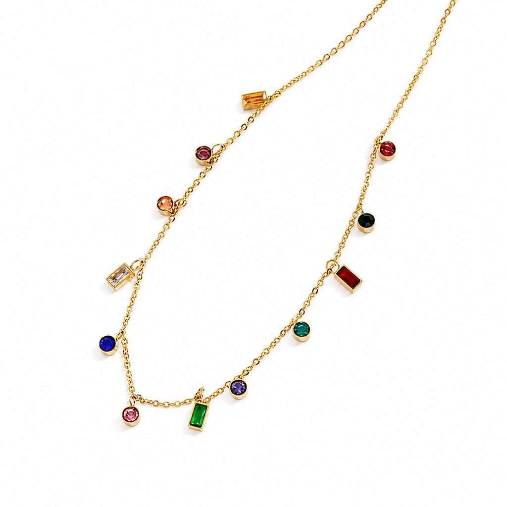 Confetti Gemstone Necklace